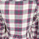 We The Free  Womens XS Pink & Gray Plaid Button Front Collared Long Sleeve Shirt Photo 8