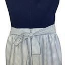 Modcloth  Blues  and White Striped Belted Tie Dress Tulle Lining EUC Size Small Photo 4