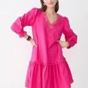 J. Crew Barbie Pink Eyelet Trim V Photo 0