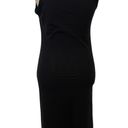 James Perse Black Button Down Midi Dress Photo 4