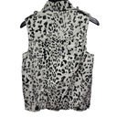 Dolled Up  Gray and Black Animal Print Denim Vest Size Small Photo 8