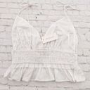 Sim & Sam  Womens Size Large White Crop Top Blouse Photo 2