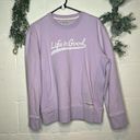 Life is Good  | women light purple crewneck pullover Photo 8