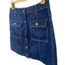 Hidden Jeans DENIM MINI SKIRT A-Line Button Up Woman size M Photo 1