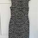 Diane Von Furstenberg DVF Pentra Printed Sheath Dress 0 Black White 🥰 ⭐️ Photo 2