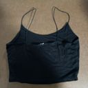 Garage Eva Cropped Cami Top Black Photo 1