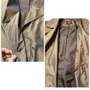 Gallery Bronze Womens Collared Belted Long Sleeve Trench Coat Jacket size Petite Large Photo 2