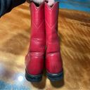 Justin Boots Vintage Justin Red Diamond Roper Cowgirl Western Boots size 5 Photo 4