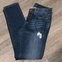 Aeropostale Dark Wash Distressed Stretchy Jean Leggings Women’s Size 0 Photo 1