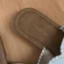 Franco Fortini  white leather medallion t-strap sandals size 10 Photo 1