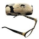 Vera Bradley  Black Camellia Glasses Case Included Photo 1