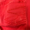 Seven7 Seven Distressed Denim Cropped Jeans Red Orange Color Women’s Size 12 READ Below Photo 14