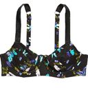 Victoria's Secret  SWIM Shine Strap Bikini Top Electric Butterfly w/ Tags, 32DD Photo 0