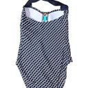 Bleu Rod Beattie NWT  Connect The Dots Black & White Polka Dot Swimsuit Size 6 Photo 2