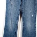 Abercrombie & Fitch  Distressed Mid Rise Bootcut Blue Ripped Jeans Size 24 Photo 0