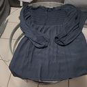 American Eagle NWOT  Navy Peasant Boho Dress Photo 2