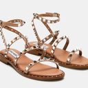 Steve Madden  Travel Tan Ankle Wrap Gladiator Studded Sandal Photo 0