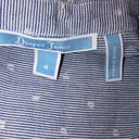 Draper James  by Reese Witherspoon size 4 blue striped Swiss dot button down top Photo 2