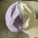 J.Crew  Canvas Baseball Hat in Purple Cream Colorblock One Size Photo 3