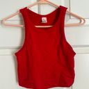 NIKIBIKI Red Cropped Seamless Top Photo 0