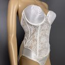 Second Skin Vintage Strouse Adler 36C Backless Strapless Body Briefer  Satin Lace Photo 4