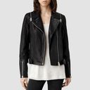 ALL SAINTS Range Leather Biker Jacket Vest Photo 3