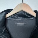 BCBGMAXAZRIA black velvet bling zip up track suit jacket size large Photo 5