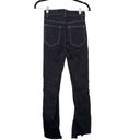 Reformation  Toby Zip Front High Rise Bootcut Denim Black Sz 26 Photo 2