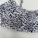 Xhilaration  red white blue side tie high leg scoop waist bikini swimsuit set Photo 4