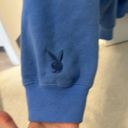 Playboy  by Pacsun Blue Crewneck Sweatshirt Photo 4