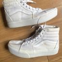 Vans Platform White Hightops Photo 1