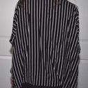 Ark & Co. Black And White Striped Blouse Photo 2