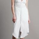 Rag and Bone  Criseli Broderie Anglaise Ramie Midi Button Down Dress White NEW Photo 2