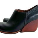 Kork-Ease  Holmes Black Leather Wedge Booties Photo 13