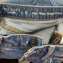 Talbots  Flawless High-Waist Straight Ankle Jeans Size 6 Raw Hem Photo 2