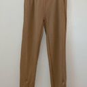 N: Philanthropy Front Zip Joggers Sweatpants in Camel Tan Size M Photo 3