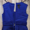 Enfocus Studio NWT s Bodycon Blue Textured Belted Wedding Party Dress sz 6 Photo 12