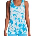 Avia  Razorback Tank Top Womens Size Med 8-10 Turquoise White Tie Dye New Photo 0