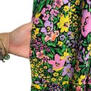 Donna Morgan Multi Color Mini Flowy Floral Dress Size 6 V-Neckline Puff Sleeves Photo 7