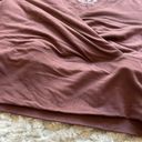Klassy Network  Soft Modal and Spandex Blend Longsleeve Brown Wrap Crossover Top Photo 7