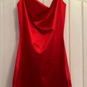 Zaful Red Satin Dress Photo 2