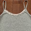 Brandy Melville SKYLAR EYELET TANK pastel green floral Photo 2