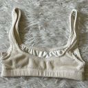 Good American  Women’s Crinkle Scoop bra in ivory001 size 00/0 Photo 8