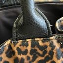 Neiman Marcus Leopard Print Tote Bag Black Tan Brown Photo 13