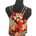 The Loft Anne Taylor SP Small Petite Floral Top Lined V Neck Spaghetti Straps Photo 1