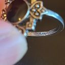 Onyx Vintage  stone silver plated ring size 7 Photo 7