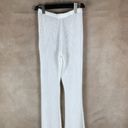 Bear Dance  Sheer White Chevron See-Through Bell Bottoms Flare Leg Pants SMALL Photo 7