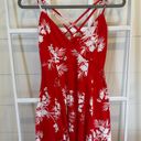 Socialite Red Floral Dress Photo 0