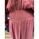 Chloe Oliver  Beaded Rust Dress XS Oversized Dolman Sleeve Photo 13