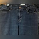 Eileen Fisher  Organic Cotton Straight Leg Ankle Blue Denim Stretch Jeans Size 16 Photo 3